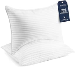 Beckham Hotel Collection Bed Pillows Standard/Queen Size Set of 2 - Down Alternative Pillow
